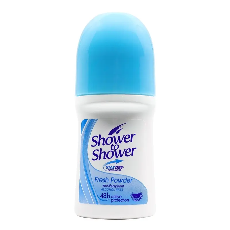 Shower To Shower Women's Roll On Deodorant - Fresh Powder