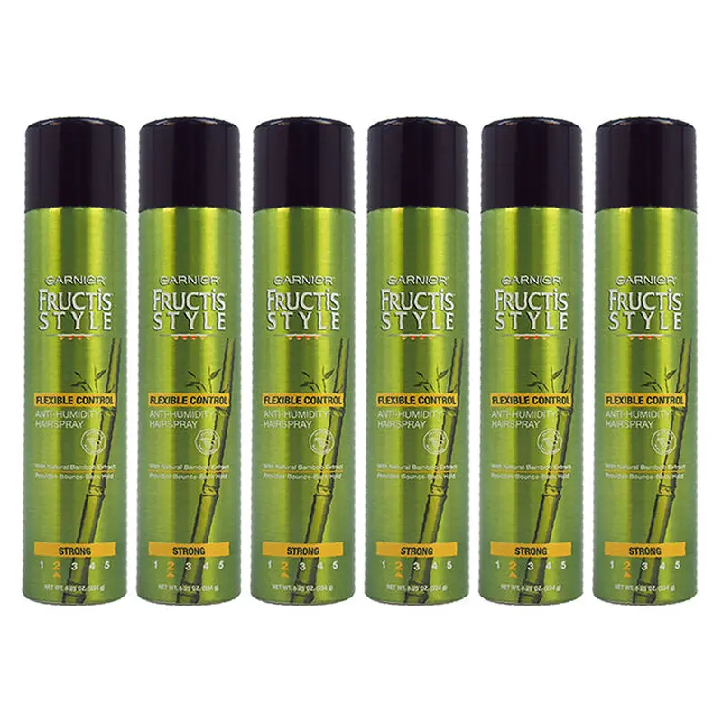 Garnier Fructis Style Flexible Control Anti-Humidity Strong Hairspray by Garnier for Unisex - 8.25 oz Hairspray - Pack of 6