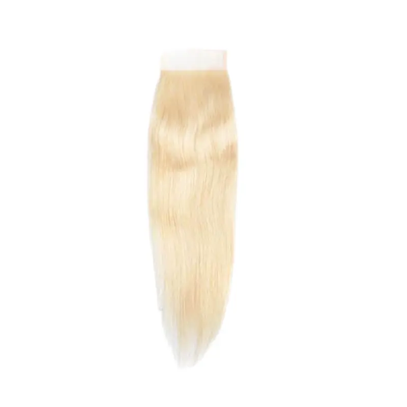 SUPREME 13A Celebrity Grade 100% Unprocessed Human Hair 4X4 Closure 613 BLONDE- STRAIGHT