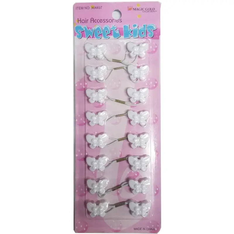 Sweet Kids Hair Baubles - Butterflies BT1 White
