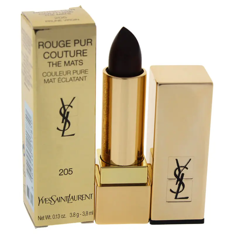 Yves Saint Laurent Rouge Pur Couture The Mats - 205 Prune Virgin by Yves Saint Laurent for Women - 0.13 oz Lipstick