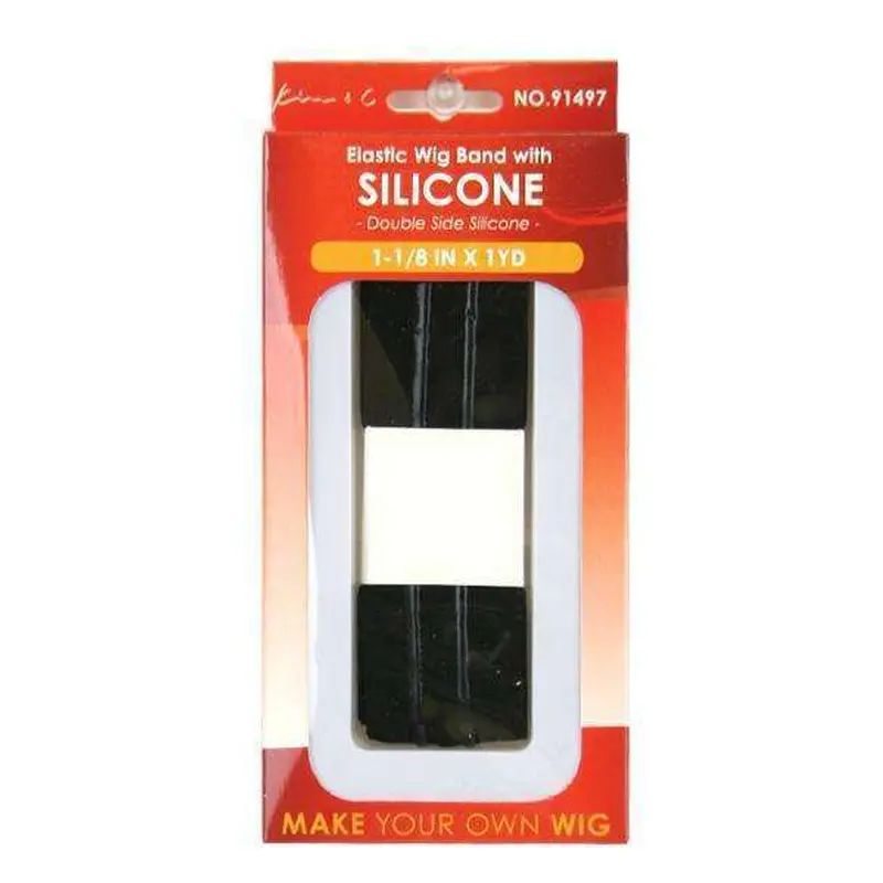 1 1/8" x 1 yard Elastic Wig Band w/ Double Sided Silicone