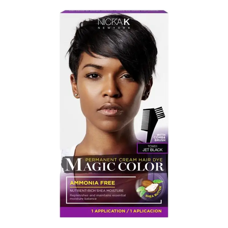 Magic Color Permanent Cream Hair Dye - Jet Black