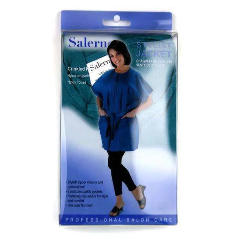 Salerno Crinkled Nylon Stylist Jacket Teal #7748