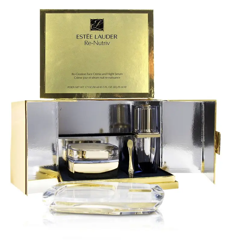 Estee Lauder Re-Nutriv Re-Creation Face Creme 50ml And Night Serum 15ml  2pcs