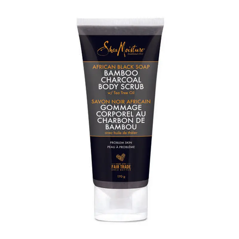 Shea Moisture African Black Soap Bamboo Charcoal Body Scrub