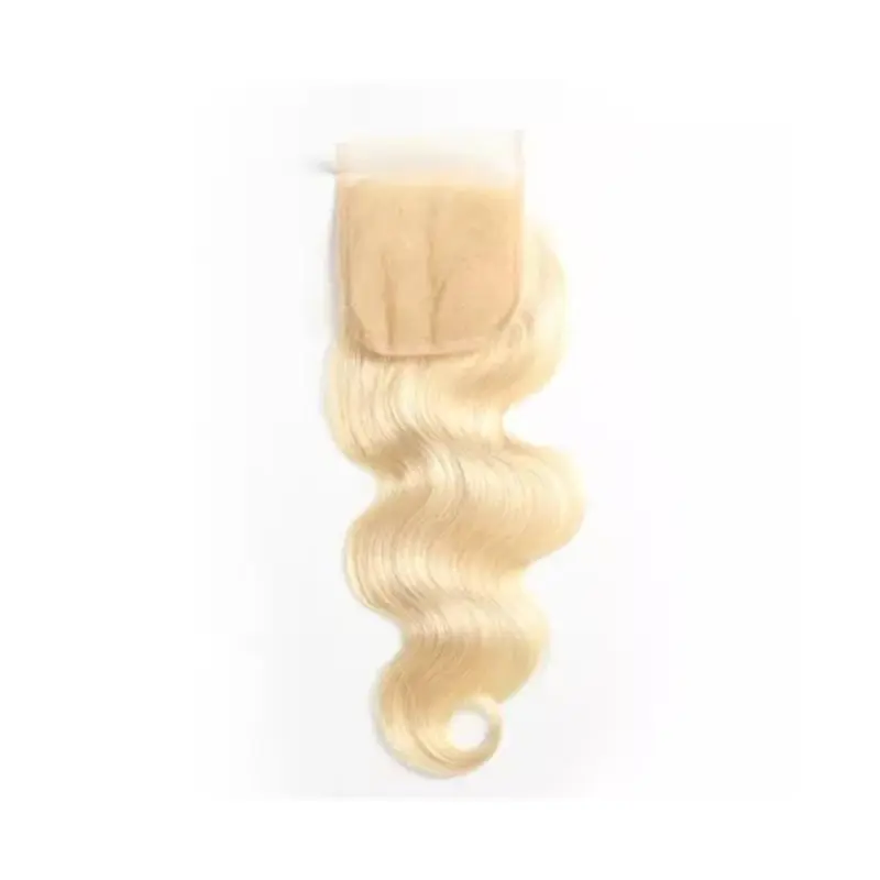 SUPREME 13A Celebrity Grade 100% Unprocessed Human Hair 4X4 Closure 613 BLOnde- BODYWAVE