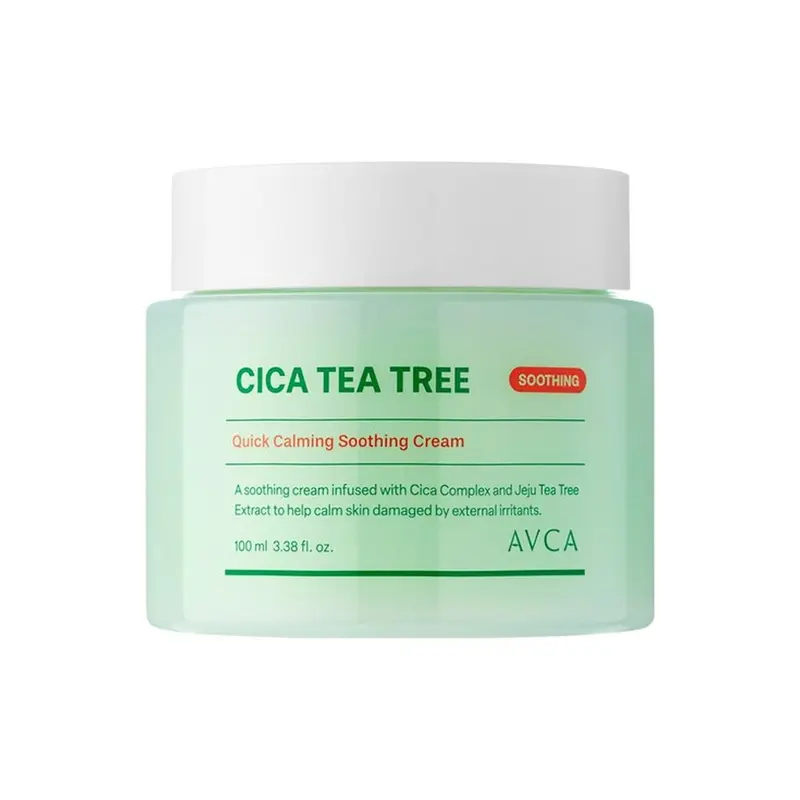 AVCA Cica Tea Tree Quick Calming Soothing Cream 100ml