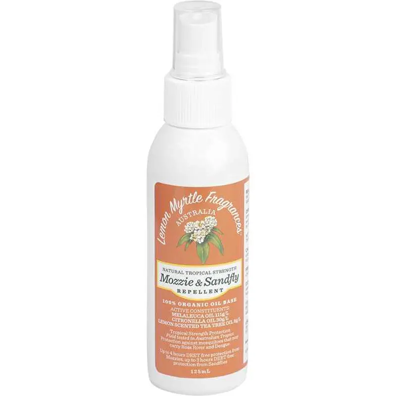 Lemon Myrtle Fragrances Mozzie & Sandfly Repellent 125ml