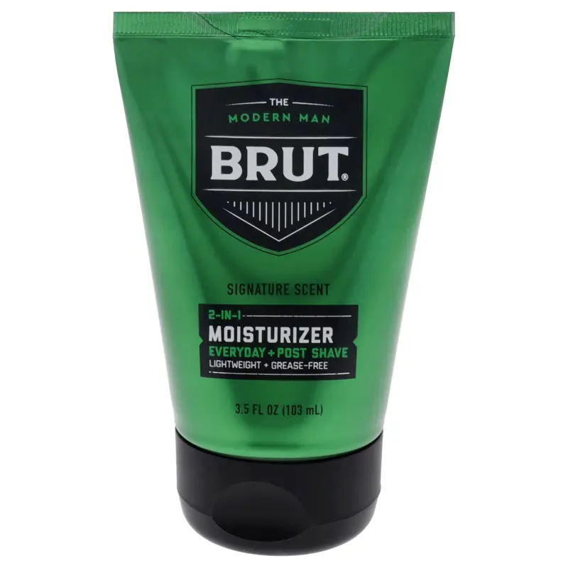Brut Signature Scent 2 in 1 Moisturizer Post Shave by Brut for Men - 3.5 oz Shave Cream