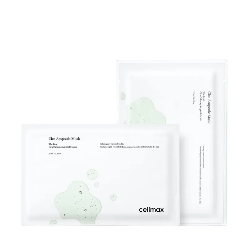 celimax The Real Cica Calming Ampoule Mask 27ml * 5ea