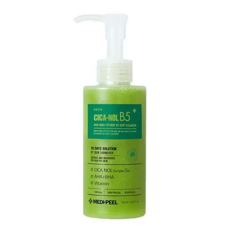 MEDI-PEEL Phyto Cica-nol B5 AHA BHA Vitamin Calming O2 Deep Cleanser 150ml