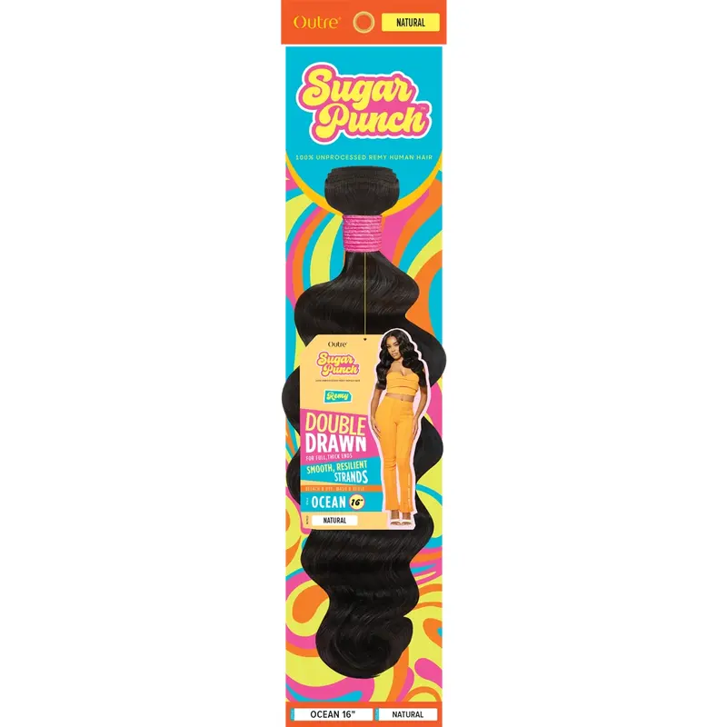 Sugar Punch Ocean 14" Double Drawn Remy Hair Extensions