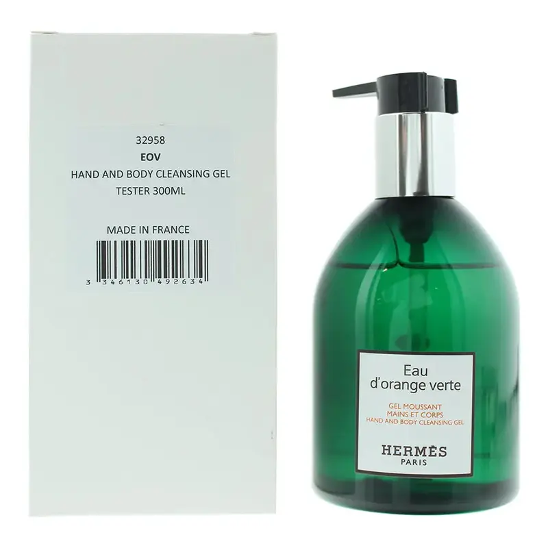Herms Eau D'orange Verte Tester Hand And Body Cleansing Gel 300ml