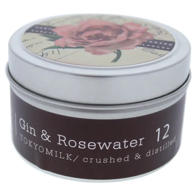 TokyoMilk Gin & Rosewater Tin Candle - # 12 by TokyoMilk for Women - 4 oz Candle