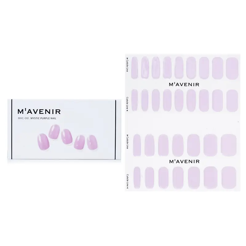 Mavenir Nail Sticker (Purple) - # Mystic Purple Nail  32pcs