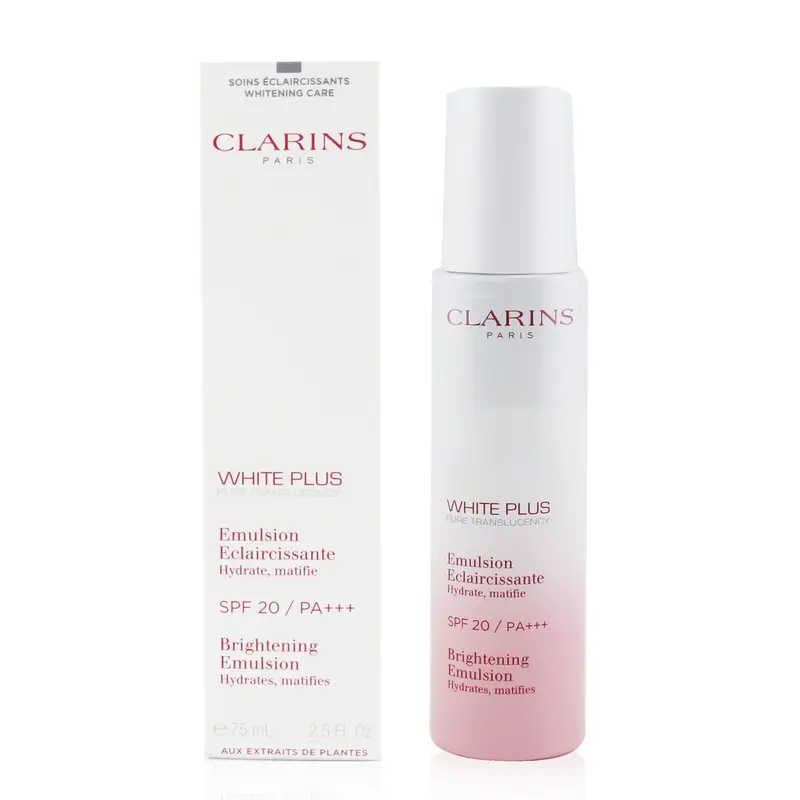 Clarins White Plus Total Luminescent Brightening Hydrating Emulsion SPF20 / PA+++  75ml/2.5oz
