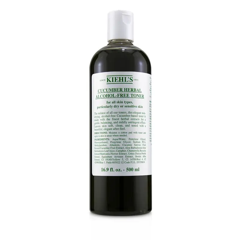 Kiehl's Cucumber Herbal Alcohol-Free Toner - For Dry or Sensitive Skin Types  500ml/16.9oz