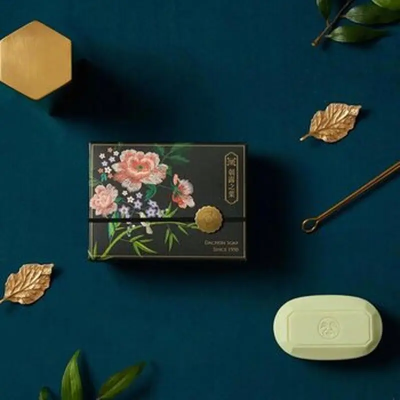 DA CHUN Spring Forest?Morning-Dew Leaf Aromatic Soap?110g #soap bar/bath soap 1pc?110g  Fixed Size