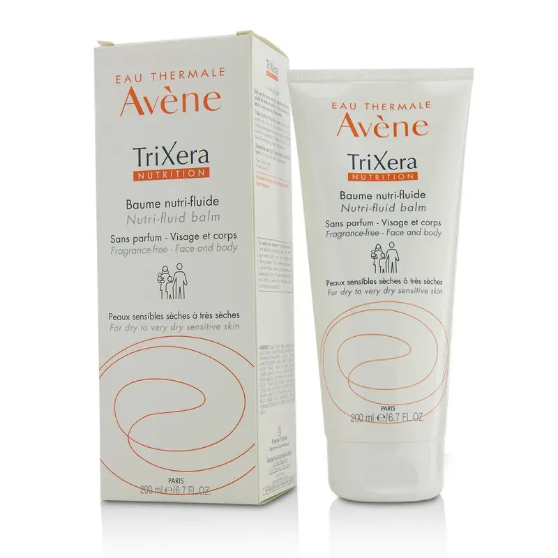 Avene TriXera Nutrition Nutri-Fluid Face & Body Balm - For Dry to Very Dry Sensitive Skin  200ml/6.7oz