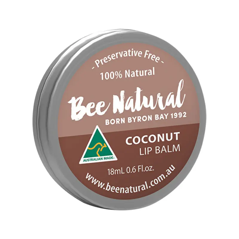 Bee Natural Lip Balm Tin Coconut 18ml