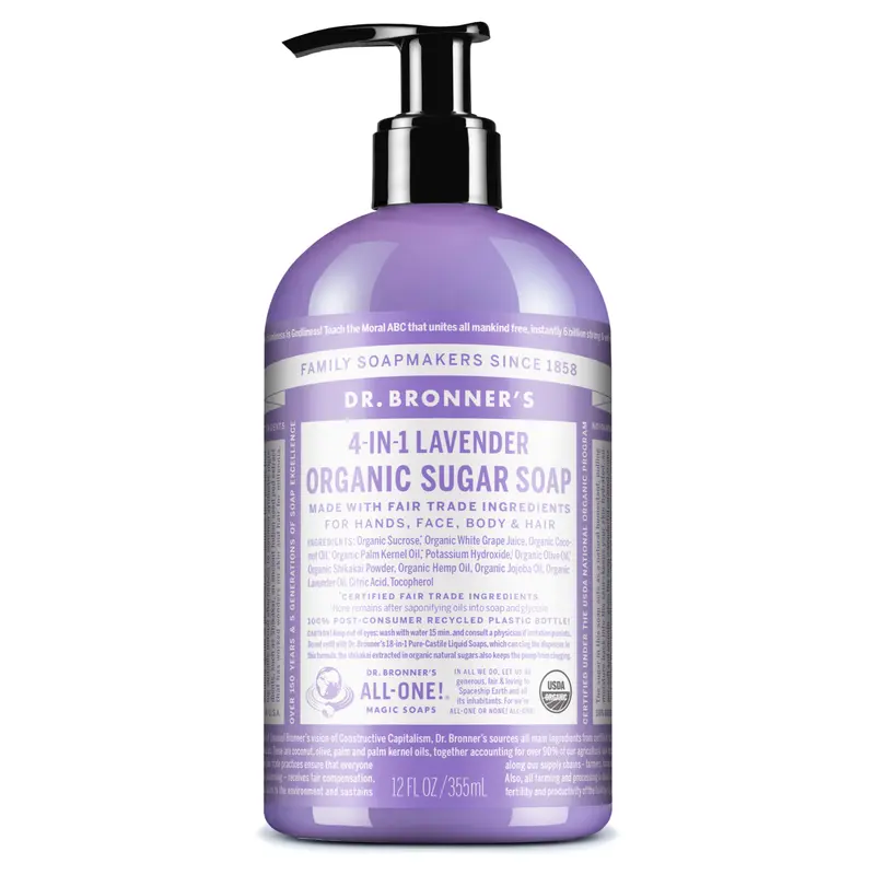 Dr. Bronner's Organic Pump Soap 355ml -Lavender