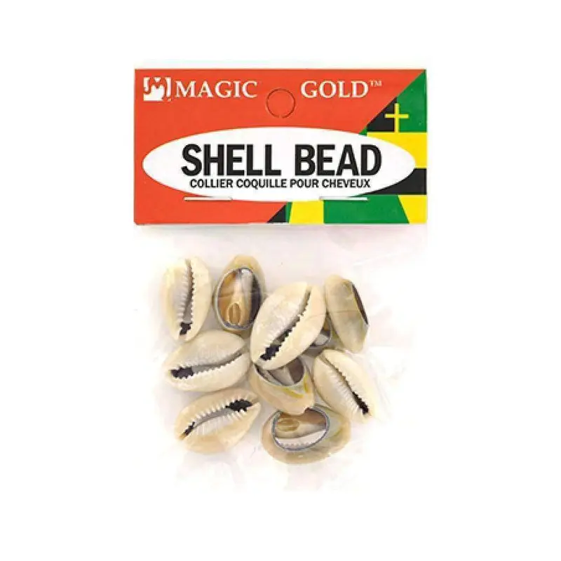 120 Magic Gold Shell Beads - Large Dark Ivory #6999