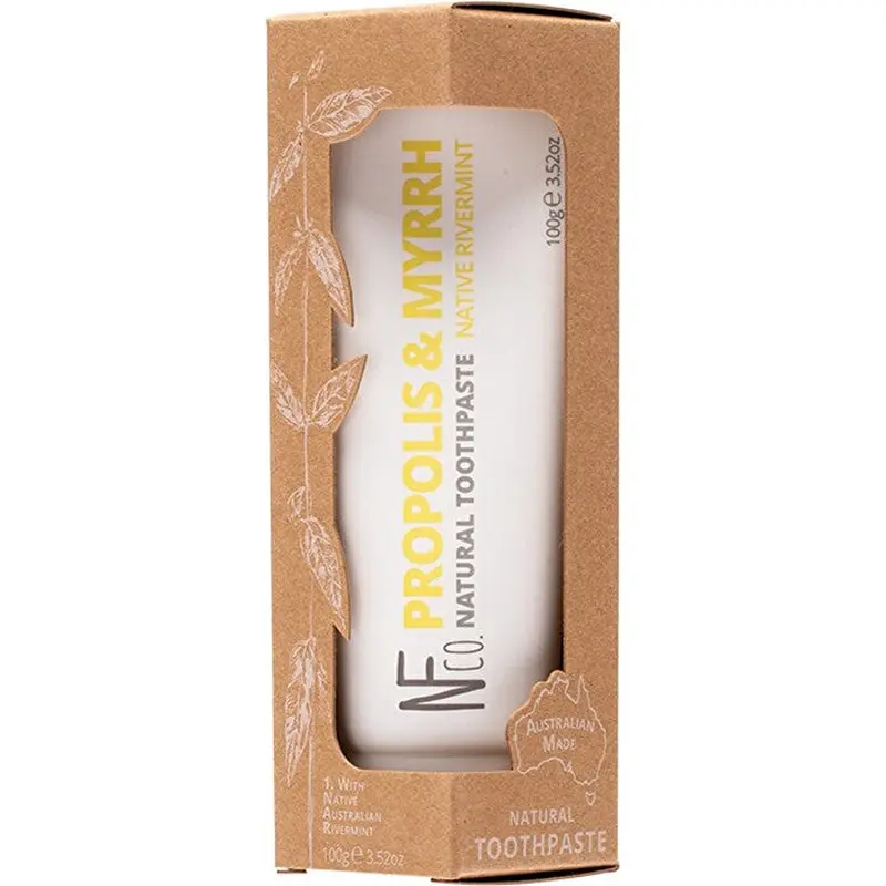 The Natural Family Co . Natural Toothpaste Propolis & Myrrh (with Native Rivermint) 100g