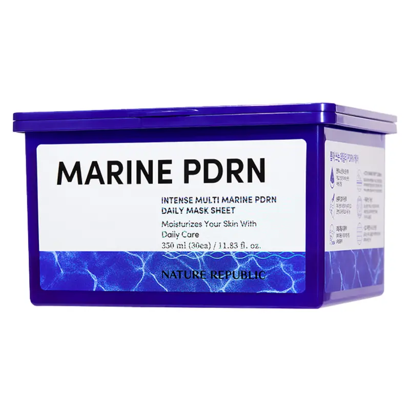 NATURE REPUBLIC Intense Multi Marine PDRN Daily Mask Pack  Pull-Out Type for Firming & Revitalizing Care (30 Sheets)