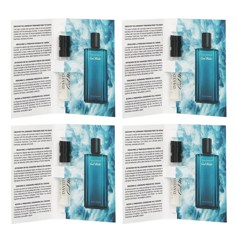 Davidoff Super Saver PackCool Water Edt Spray (Miniature)  1.2ml/0.04oz x4