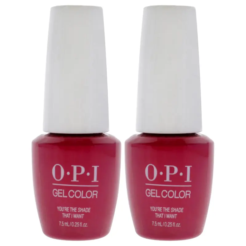 OPI GelColor Gel Lacquer - G50B Youre the Shade That I Want by OPI for Women - 0.25 oz Nail Polish - Pack of 2