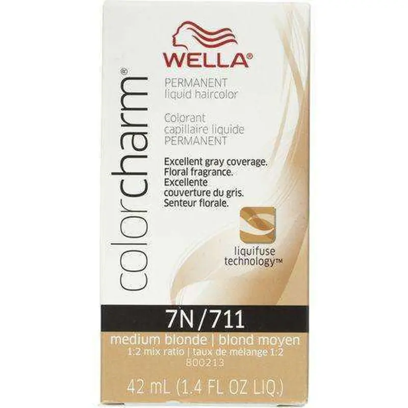 Wella Color Charm Permanent Liquid Hair Color - 7N/711 Medium Blonde