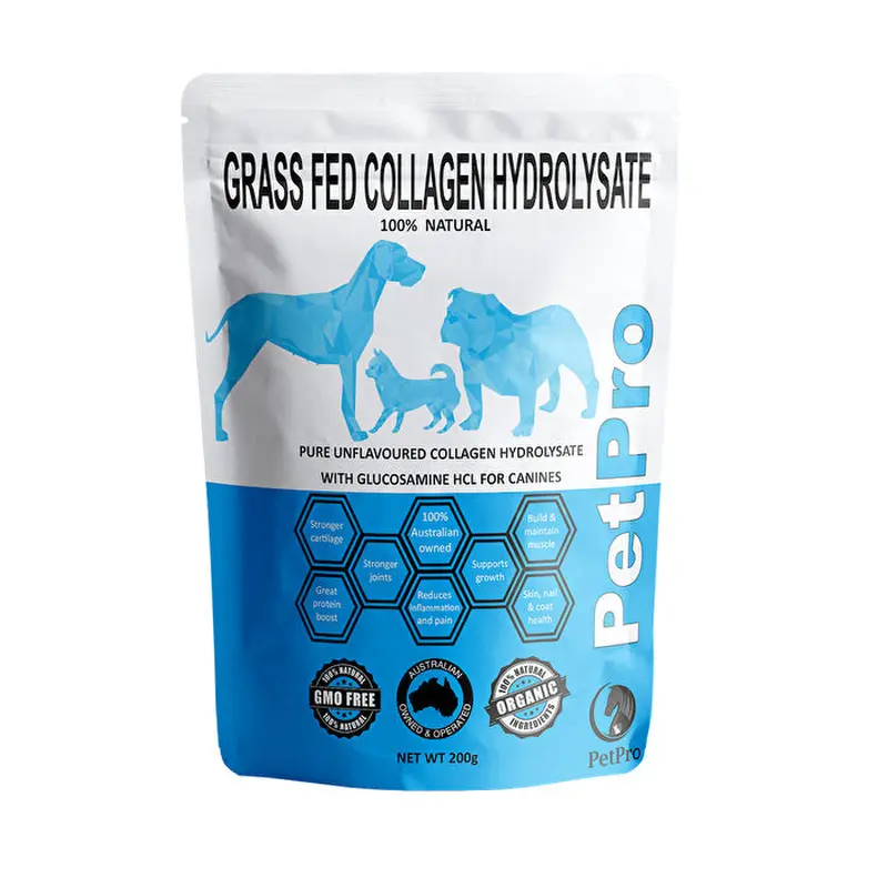 PetPro Grass Fed Collagen Hydrolysate with Glucosamine HCL Unflavoured Canine 200g