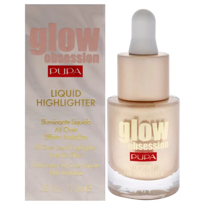Pupa Milano Glow Obession Liquid Highlighter - 100 Sunrise by Pupa Milano for Women - 0.45 oz Highlighter