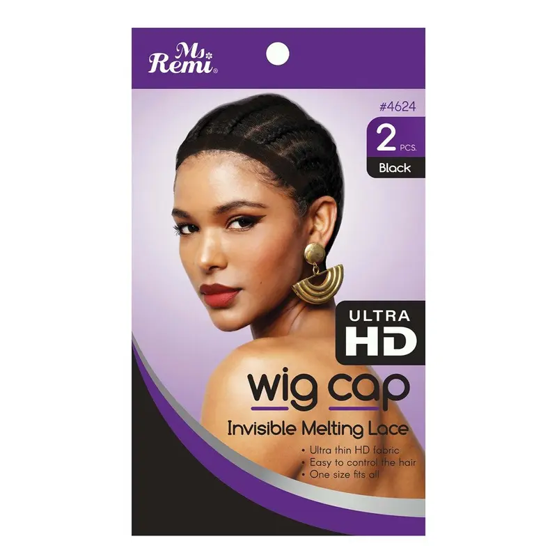 Ms. Remi HD Invisible Melting Wig Cap 2pc - Black #4624 - Dollar Deals