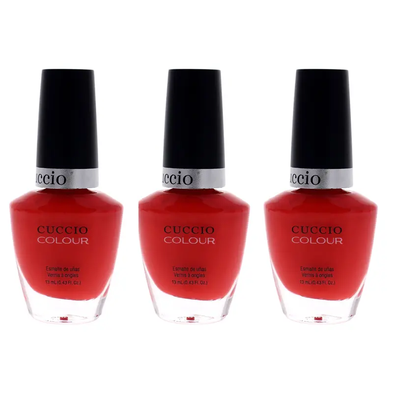Cuccio Colour Nail Polish - Chillin In Chile by Cuccio for Women - 0.43 oz Nail Polish - Pack of 3