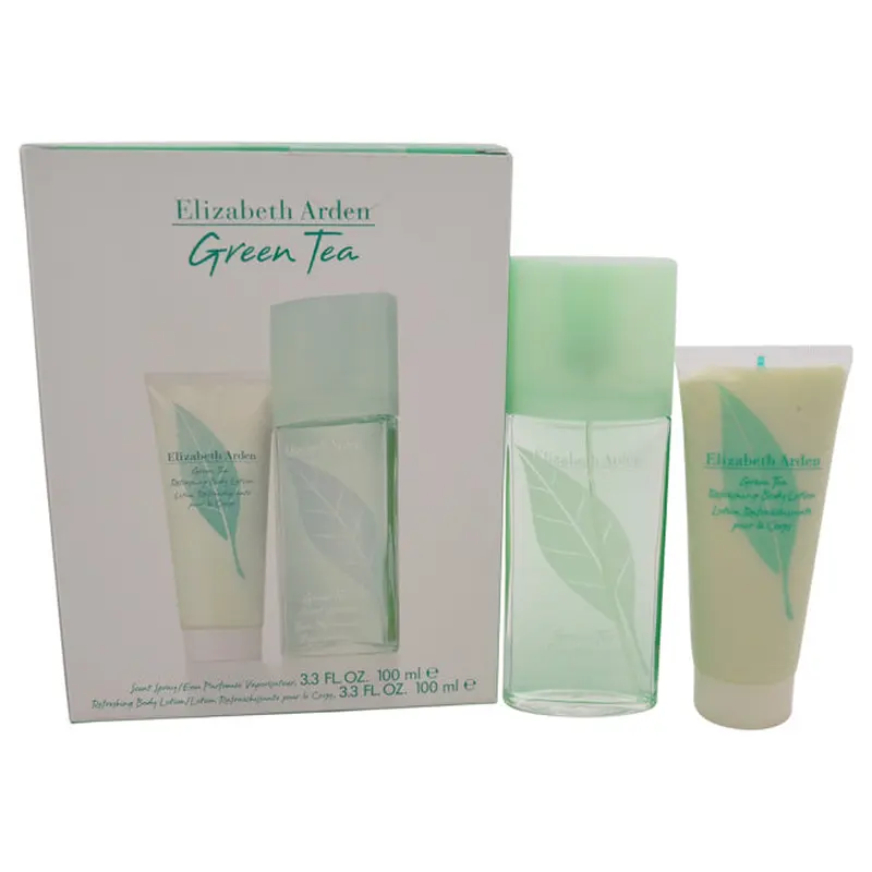Elizabeth Arden Green Tea by Elizabeth Arden for Women - 2 Pc Gift Set 3.3oz Scent Spray, 3.3oz Body Lotion