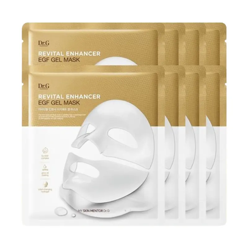 Dr.G Revital Enhancer EGF Gel Mask 4 Sheets + 4 Sheets (2 boxes)