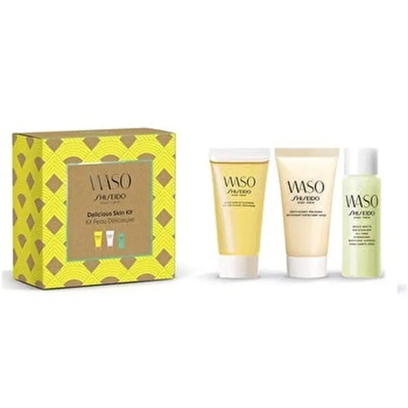 Shiseido Waso Quick Gentle Cleanser + Soft Cushy Polisher + Quick Matte Moisturizer Set 30ml
