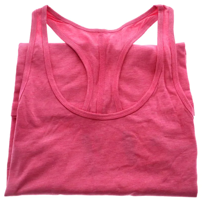 Cariloha Bamboo Racerback Tank - Hibiscus Coral Heather by Cariloha for Women - 1 Pc Tank Top (L)