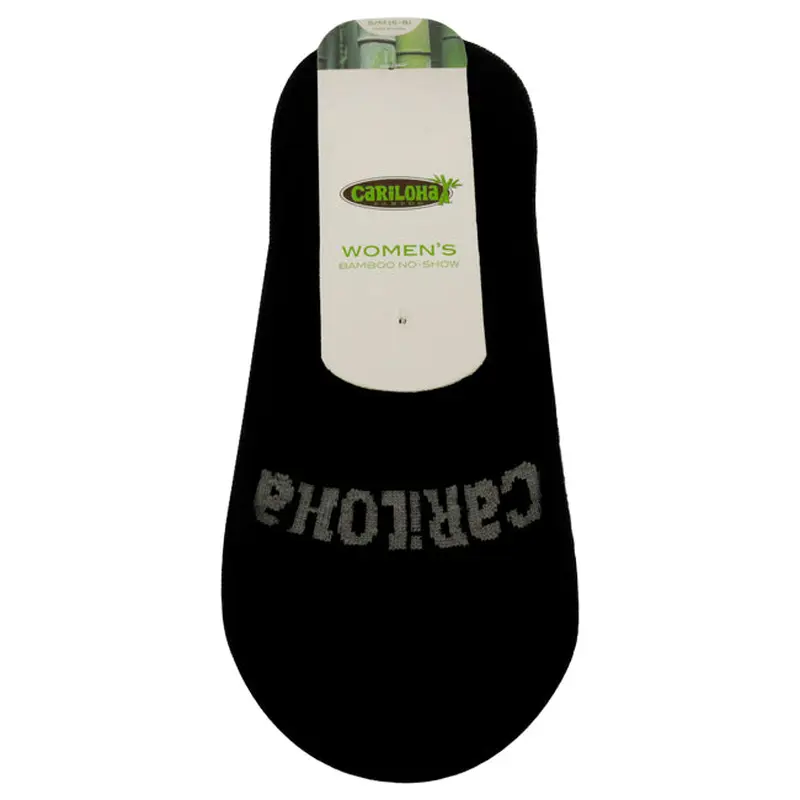 Cariloha Bamboo No-Show Socks - Black by Cariloha for Women - 1 Pair Socks (S/M)