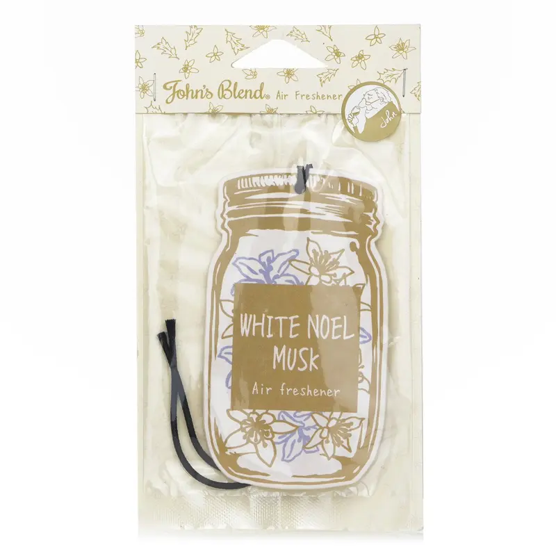 John's Blend Air Freshener - White Noel Musk  1pc