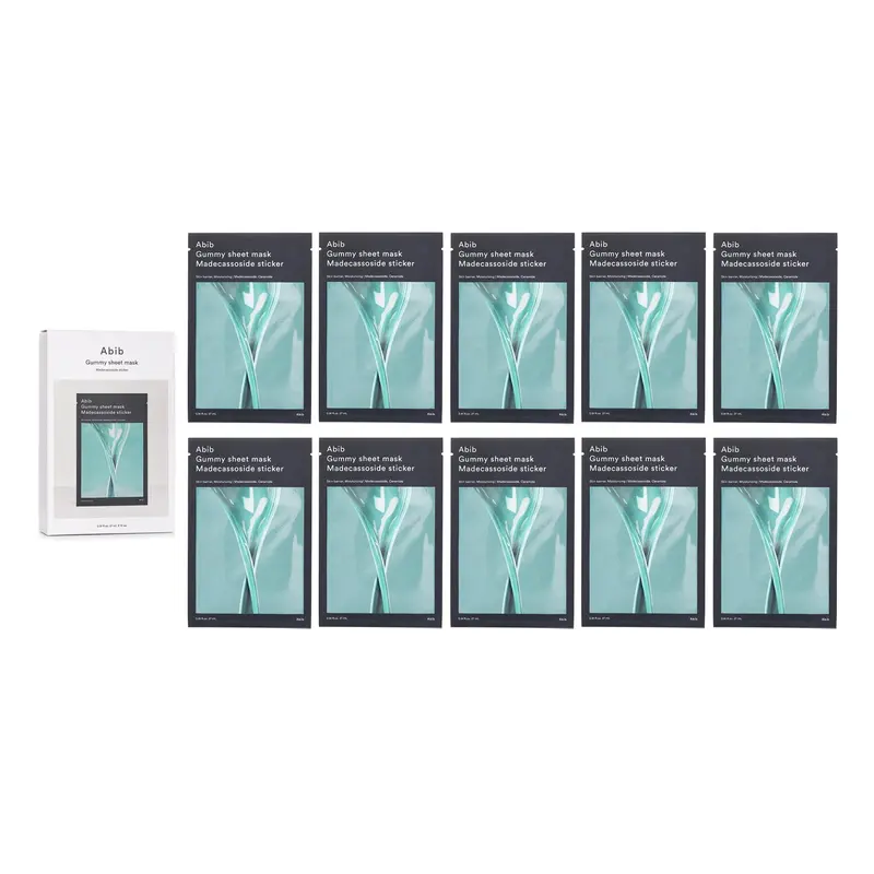 Abib Gummy Sheet Mask Madecassoside Sticker  27ml x 10pcs