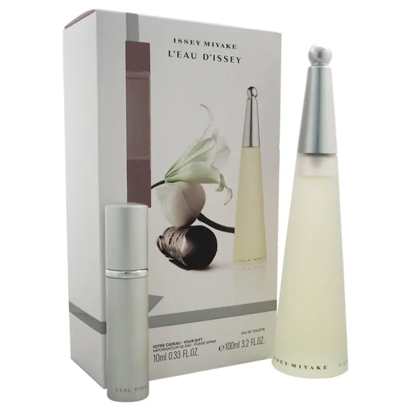 Issey Miyake Leau Dissey by Issey Miyake for Women - 2 Pc Gift Set 3.2oz EDT Spray, 0.33 Purse Spray