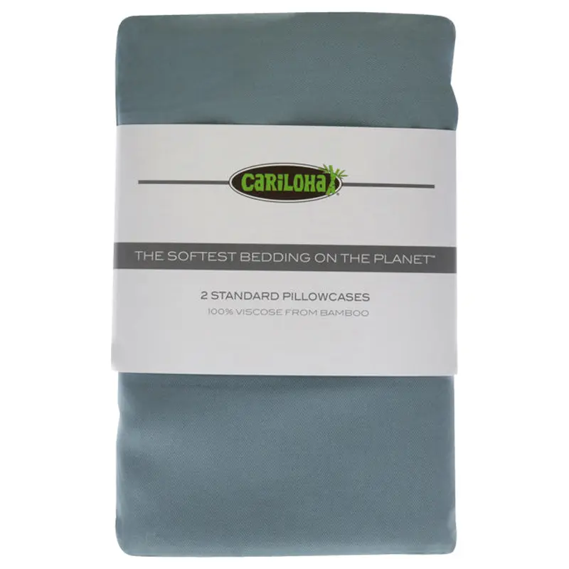 Cariloha Classic Bamboo Pillowcase Set - Tahitian Breeze-Standard by Cariloha for Unisex - 2 Pc Pillowcase
