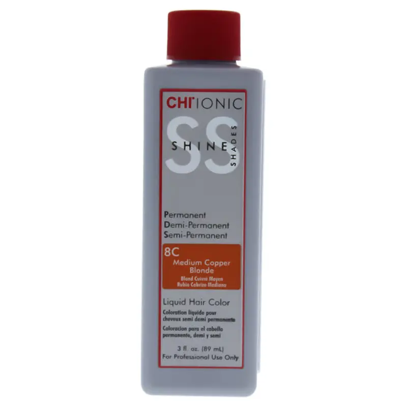 CHI Ionic Shine Shades Liquid Hair Color - 8C Medium Copper Blonde by CHI for Unisex - 3 oz Hair Color