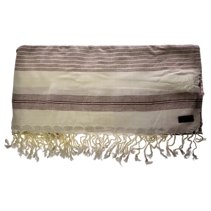 Cariloha Bamboo Beach Blanket - Ecru Merlot by Cariloha for Unisex - 1 Pc Blanket