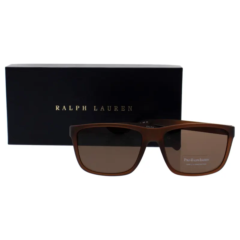 Ralph Lauren Polo Ralph Lauren PH 4113 560273 - Matte Brown/Brown by Ralph Lauren for Men - 57-16-145 mm Sunglasses