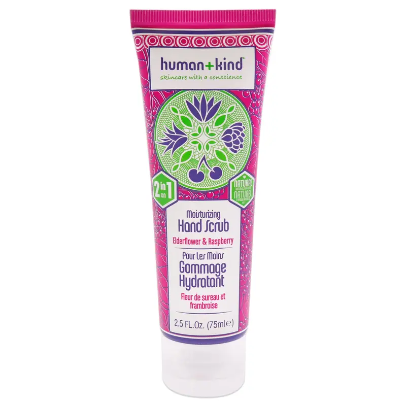 Human+Kind Hand Scrub - Elderflower and Raspberry by Human+Kind for Unisex - 2.5 oz Scrub