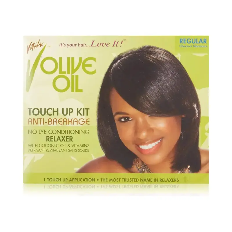 Vitale Olive Oil Touch-Up Anti-Breakage No-Lye Conditioning Relaxer Kit - Regular Strength